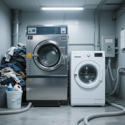 工業(yè)洗衣機和家用洗衣機區(qū)別：從參數(shù)到場景的深度解析