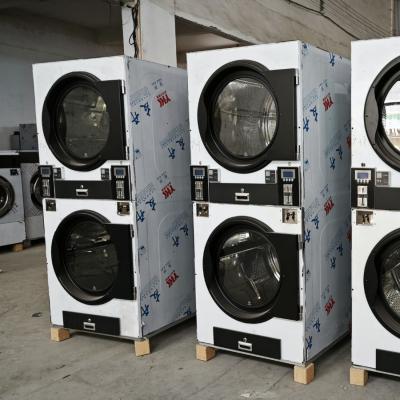 自助洗衣店福音！全自動雙層烘干機(jī)，雙層同烘效率拉滿